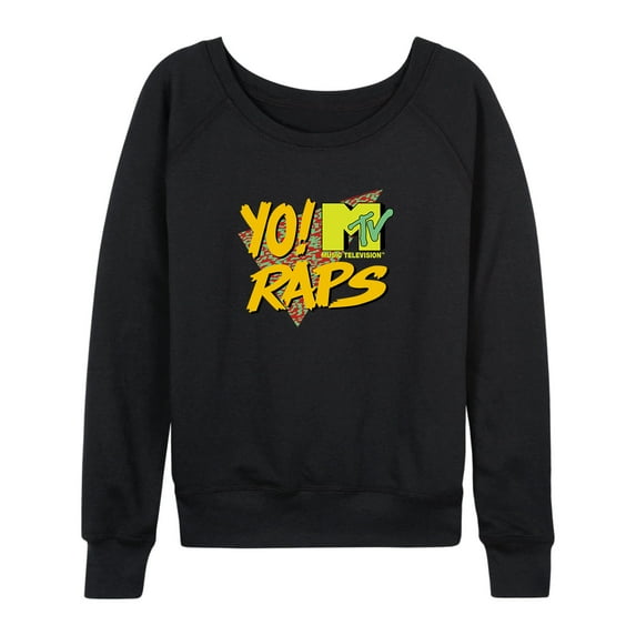 MTV - Yo! MTV Raps -Women's Lightweight French Terry Long Sleeve Shirt