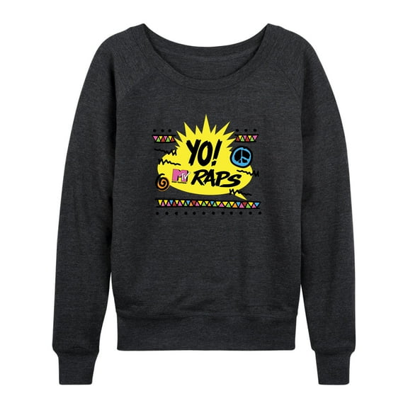MTV - Yo! MTV Raps -Women's Lightweight French Terry Long Sleeve Shirt