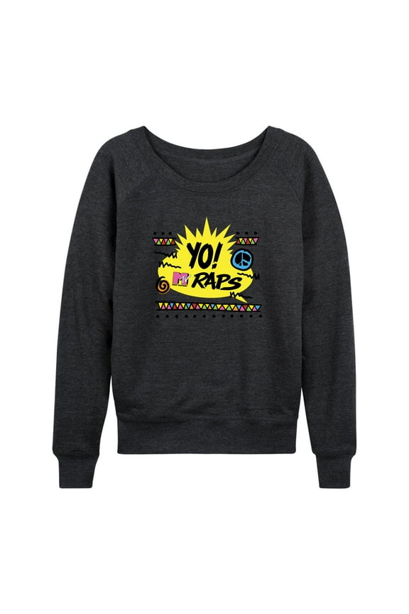 - Yo! MTV Raps -Women's Lightweight French Terry Long Sleeve Shirt