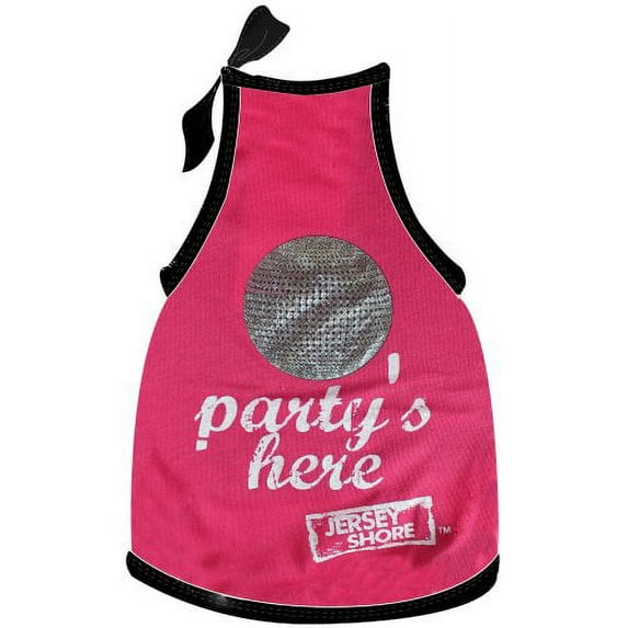 MTV's Jersey Shore Dog Shirt, Party's Here, Pink, X-Small