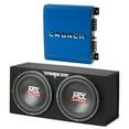 thumbnail image 1 of MTX 12" 1200W Car Audio Subwoofer Box Enclosure & Crunch PowerDriveX Stereo Amp, 1 of 13
