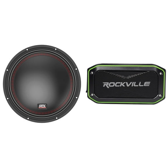 MTX 5510-44 10" 400 Watt RMS DVC 4-ohm Car Audio Subwoofer Sub+Home Speaker