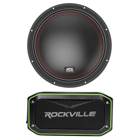 MTX 5510-44 10" 800 Watt Peak/400 Watt RMS Car Subwoofer Sub + Speaker