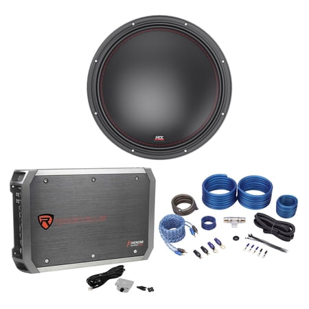 MTX 7515-22 15" 750w RMS Competition Car Subwoofer Sub+Mono Amplifier+Amp Kit