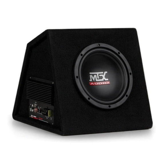 MTX AUDIO RTP8A 8" 120W Car Loaded Subwoofer Enclosure Amplified Box Vented