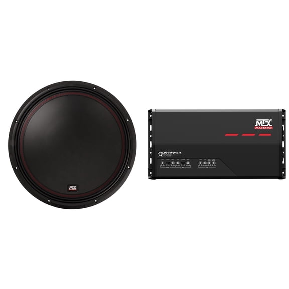 MTX Audio JH7005 Jackhammer 5 Ch. Amp, 55-Series 15" Subwoofer Bundle