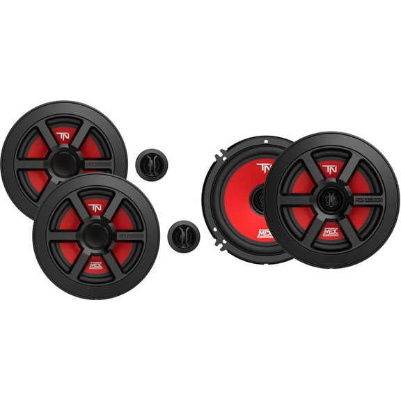 MTX Audio TERMINATOR6S Terminator Series 6.5in Component and MTX Audio TERMINATOR6 Terminator Series 6.5in Coaxial Bundle
