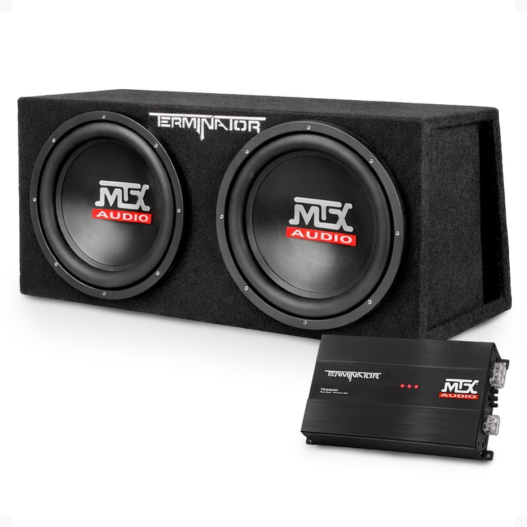 MTX TNP212DV 12in 2000W Dual Loaded Car Subwoofer Enclosure with