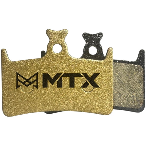 MTX Gold Label HD Disc Brake Pads - Ceramic/Kevlar Compound, Hope Tech 3 and Tech 4 E4 and RX4, 4-Piston, Single Set