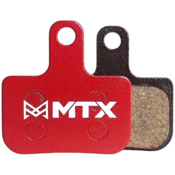 MTX Red Label RACE Disc Brake Pads - Ceramic/Kevlar Compound, SRAM Level / Red / Rival AXS / Force, 2-Piston, Single Set