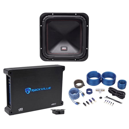 MTX S6510-44 10" 500 Watt RMS Car Audio Square Subwoofer+Mono Amplifier+Amp Kit