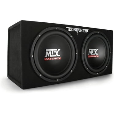 Open Box MTX TNE212D 12" 1200W Dual Car Subwoofers Audio Subs   Enclosure
