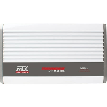MTX WET WET75.4 Marine Amplifier, 400 W RMS, 4 Channel, Class AB