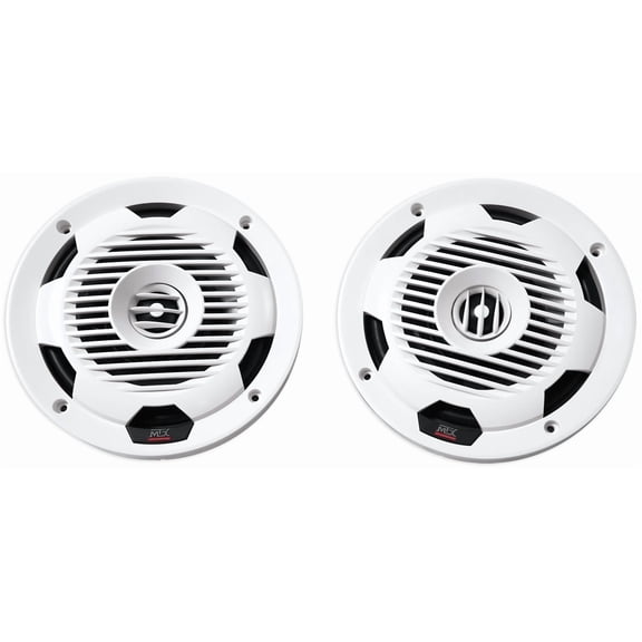 MTX Audio WET77-W 7.7-Inch 2-Way Marine Coaxial Speakers White 75W RMS Pair