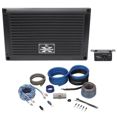MTX XTHUNDER1200.1 1200w RMS Mono Car Stereo Amplifier Class D+Copper Amp Kit