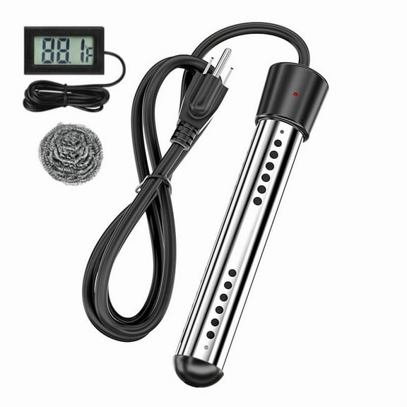 MTYIQS 1500W Immersion Heater, Portable Electric Water Heater Fast Heating for Buckets