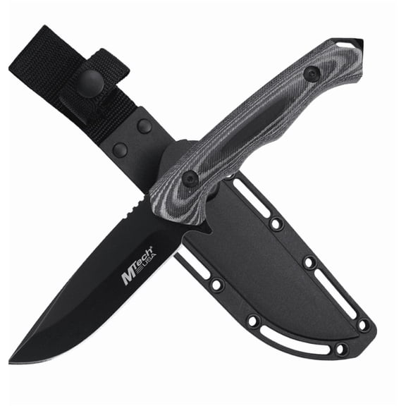 MTech USA Fixed Blade Knife w/Molded ABS Sheath
