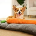 thumbnail image 1 of MU 29" Calming Carrot Dog Toy Durable Plush Multi-Squeaks and Crinkle Dog & Cat Toys Vegetables&Rabbit Collection Carrot Interactive Dog Toys, 1 of 7