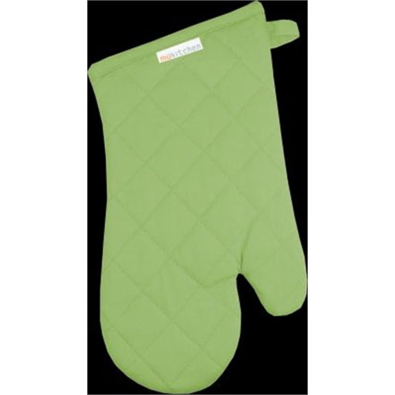 MU Kitchen 100% Cotton Terry-Lined Oven Mitt, 13-Inch, Cactus