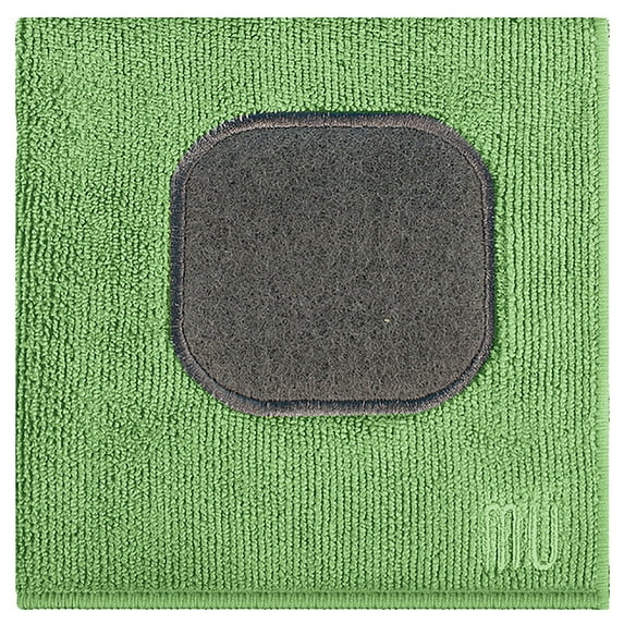 MU Kitchen 12" x 12" Microfiber Dish Cloth With Scrubber, Cactus
