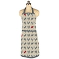 thumbnail image 1 of MU Kitchen Adjustable Cotton Designer Apron, 35-Inches, Hen House, 1 of 6