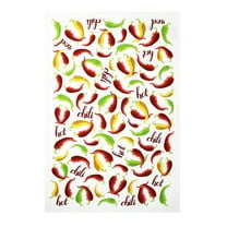 MU Kitchen Designer Print Kitchen Towel, Chili Peppers