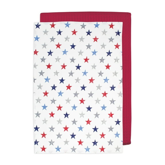 MU Kitchen Designer Print Kitchen Towel, Set of 2, Stars