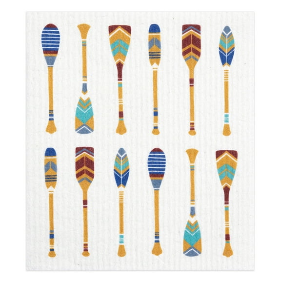 MU Kitchen Sponge Cloth, Set of 2 Dish Cloths, Oars & Paddles