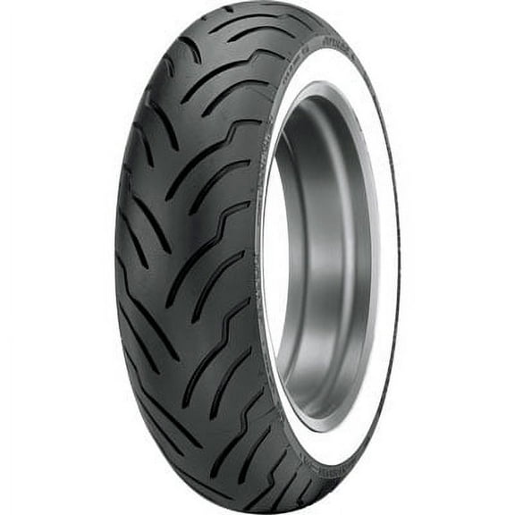 MU85B-16 (77H) Dunlop American Elite Rear Motorcycle Tire Wide White Wall for Harley-Davidson Road King Custom FLHRS/I 2004-2007