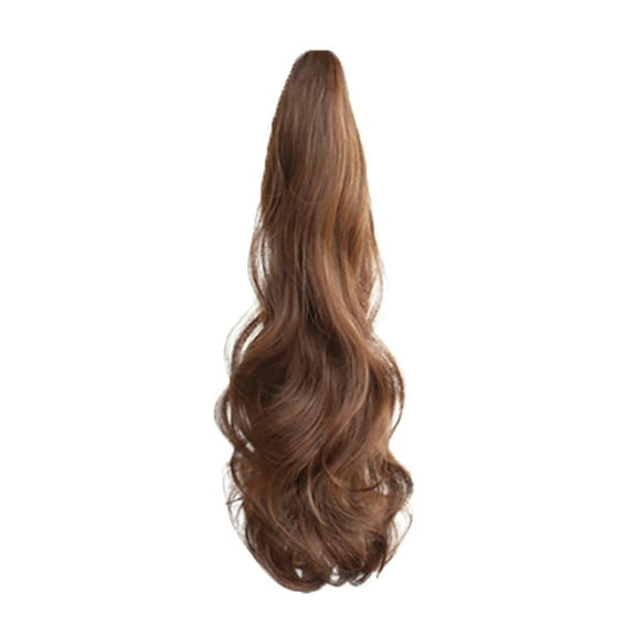 MUAXDA 4 Types Of Women's Horsetail Wig Clip Wavy Long Fiber Horsetail Wig