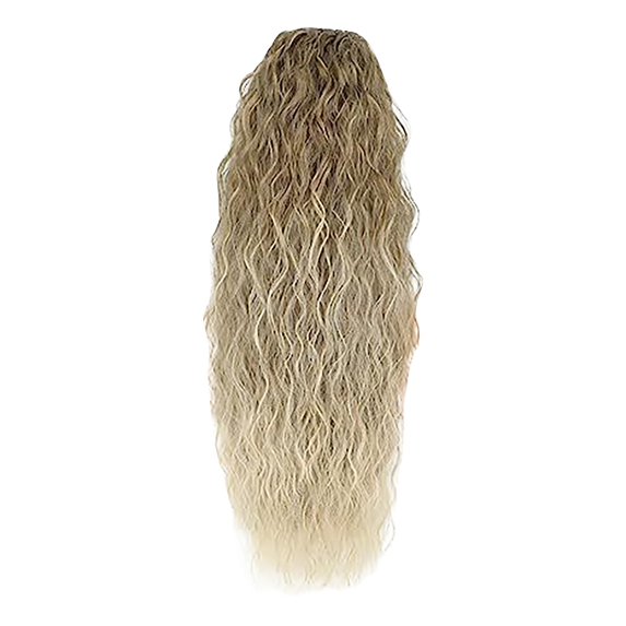 MUAXDA Drawstring Ponytail Water Wig Ponytail Elastic Mesh Wig Braid Natural And Realistic, Beautiful Water Pattern Ponytail Wig