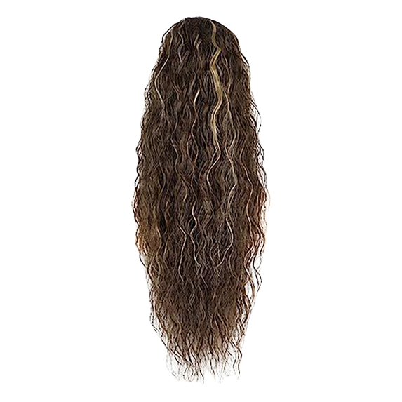 MUAXDA Drawstring Ponytail Water Wig Ponytail Elastic Mesh Wig Braid Natural And Realistic, Beautiful Water Pattern Ponytail Wig
