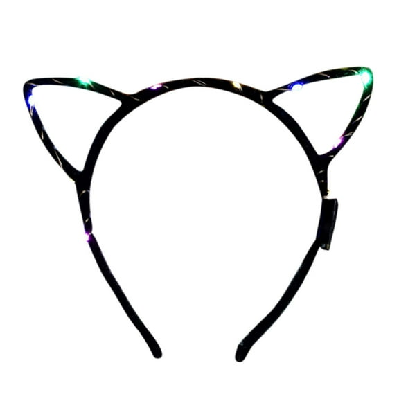 MUAXDA El LED Club Party Concert Light Up Bright Flash Glowing Hairband Flexible