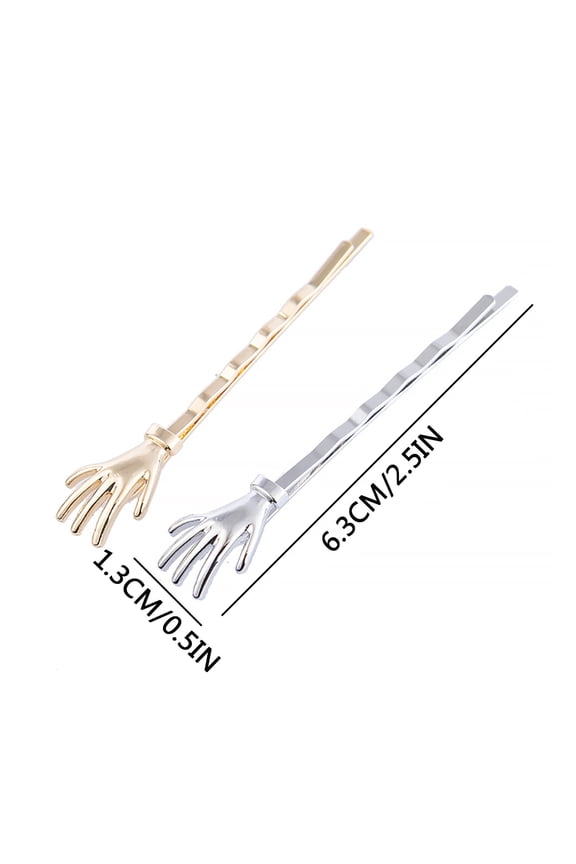 Fashion Small Hand Hair Clip,Skull Hand Waved Hairpin
