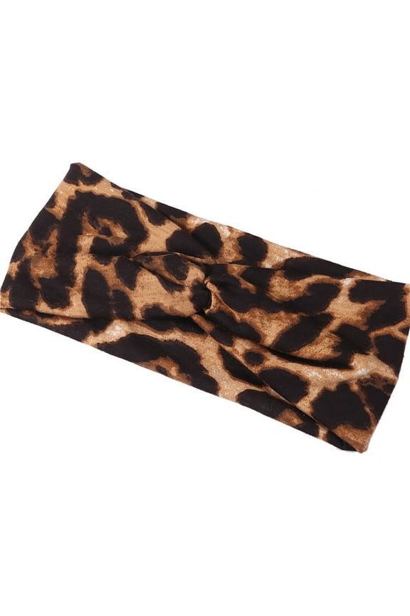French Wide Headband Temperament Fashion Leopard Headband