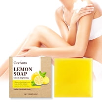 MUAXDA Lemon Soap Bar - Lemon Bar Soap - Hydrating Body Soap - Suitable for All Skin Types - Envelops your Skin in a Burst of Refreshing Aroma