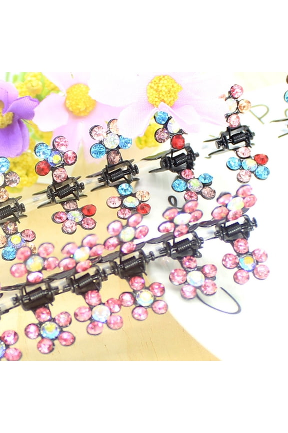 Rhinestone Side Clip Small Hair Clip Hair Claw Sim-ple Bangs Clip Top Clip Hair
