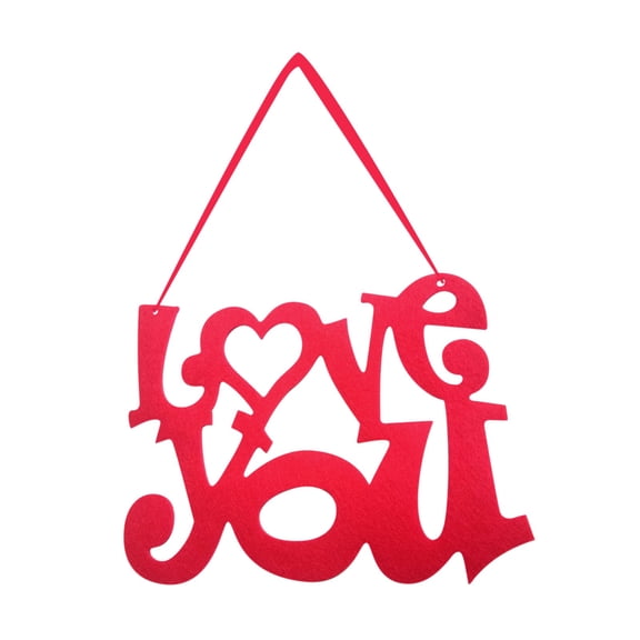 MUAXDA Valentine's Day Wall Decor Sign, Letter I Love You Slice Crafts, Love Cutout Ornaments Alphabet Embellishment for Wedding Party Home Decoration