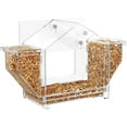 thumbnail image 1 of MUAXDA Window Bird Feeder with Strong Suction Cup and Self-Adhesive, Clear Birdfeeder for Window Larger Viewing, Squirrel-Proof Bird Watching with Food Storage Design for Outdoors, 1 of 5