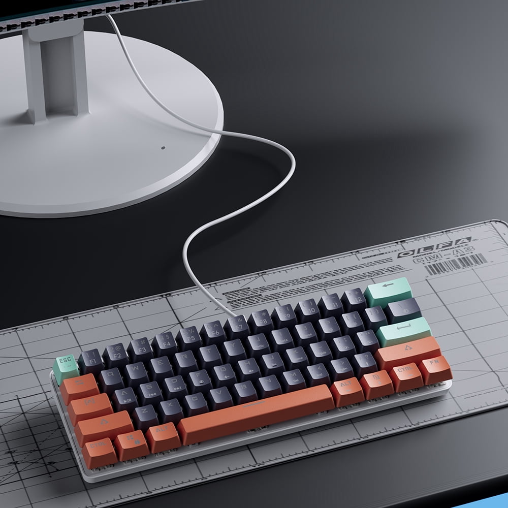 MUCAI MKA610 Mini Esports Mechanical Gaming Keyboard 61Key Red Axis for ...