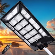 9900000000LM Solar Street Light – Commercial IP67, Dusk-to-Dawn, Motion Sensor, Remote Control, Black