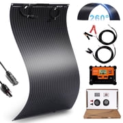 MUCH 100W 12V Solar Panel Kit Flexible Monocrystalline with 30A Charge Controller for RV Marine Off-Grid System, IP67 Waterproof
