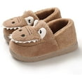 thumbnail image 1 of MUCHENGGIFT Baby Toddler Boys Girls House Slipper Non Skid Fuzzy Cartoon Dinosaur Kids Indoor Bedroom Shoes, 1 of 7