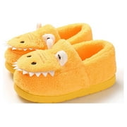 MUCHENGGIFT Baby Toddler Boys Girls House Slipper Non Skid Fuzzy Cartoon Dinosaur Kids Indoor Bedroom Shoes
