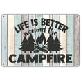 thumbnail image 1 of MUCHENGGIFT Funny Campsite Metal Tin Sign Wall Decor Farmhouse Rustic Camping Signs for Home Garage Men Cave Yard Decor Camper, 1 of 4