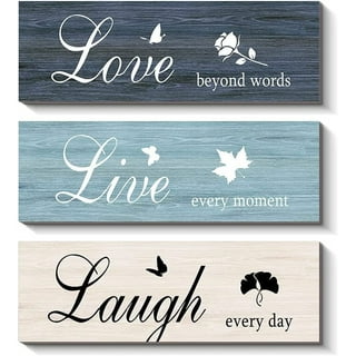 Live Laugh Love First Love Phrase Clear Scrapbooking Craft Stickers