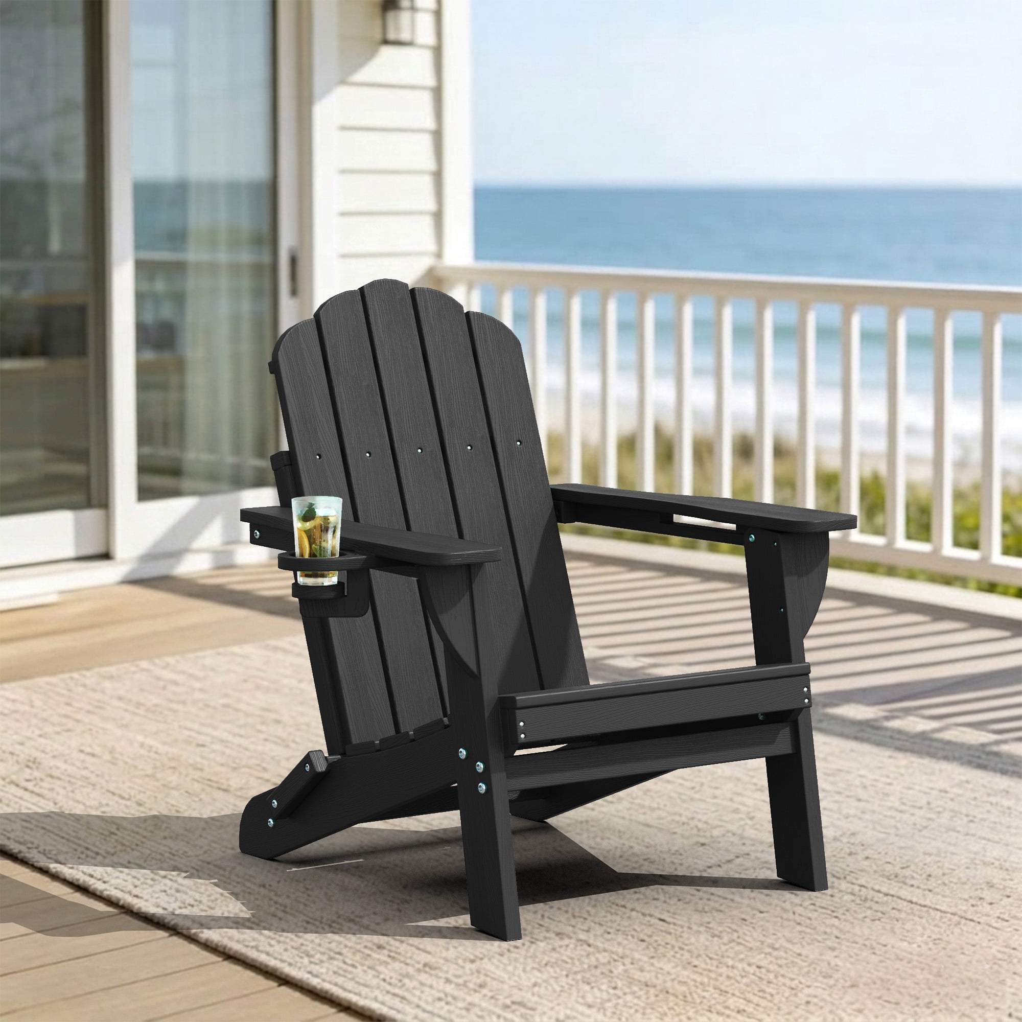 Adams Real Comfort Outdoor Resin Stackable Adirondack Chair