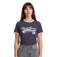 thumbnail image 1 of MUDD Acid Wash Ringer Graphic T-Shirt for Women, Sizes S-XL, 1 of 5