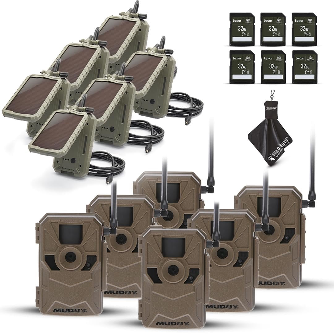 MUDDY Merge 3-Pack Cellular Trail Cameras 26MP, LTE Dual SIM, Color ...
