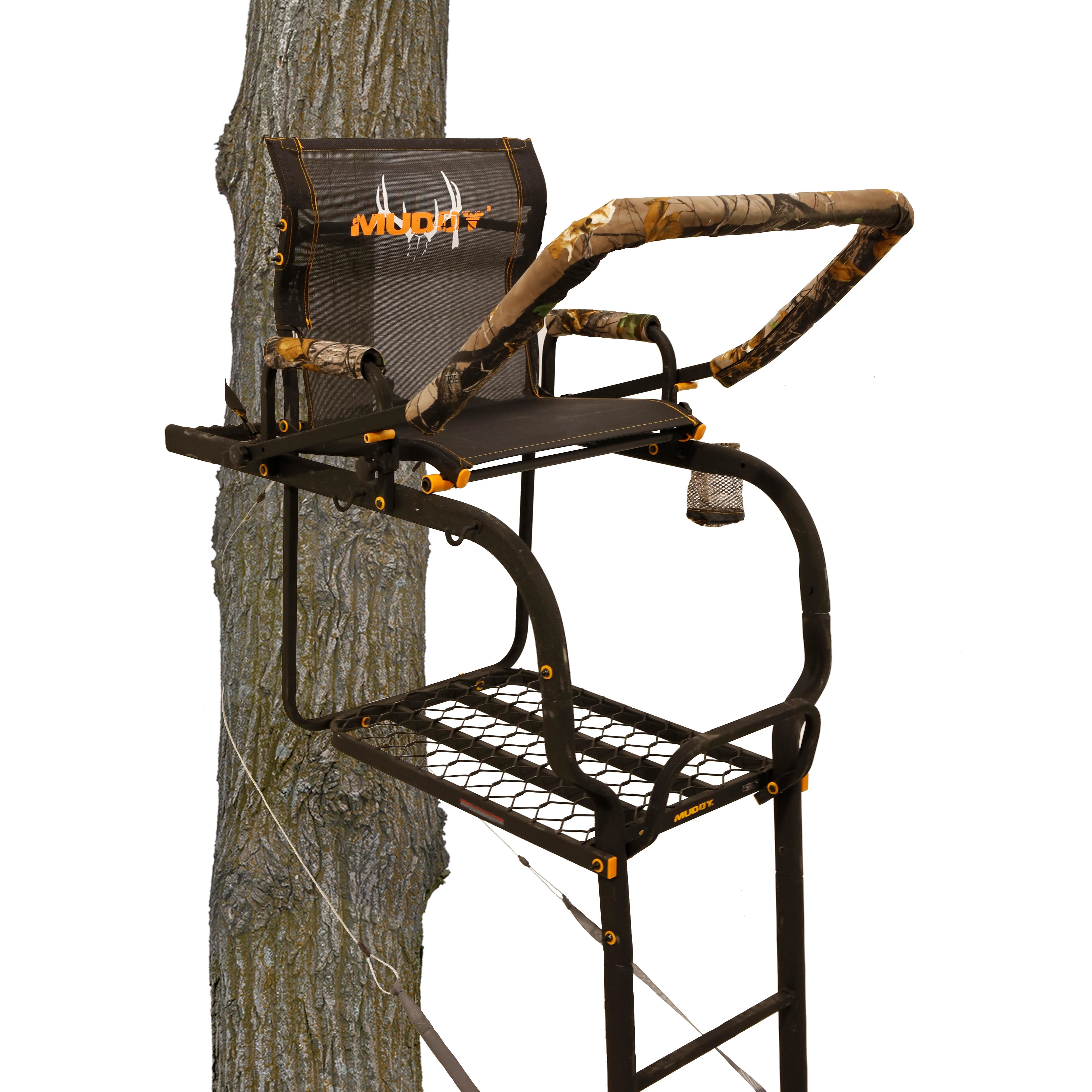 MUDDY ODYSSEY XTL SINGLE (ONE PERSON) 20' LADDER STAND TREESTAND, STEEL